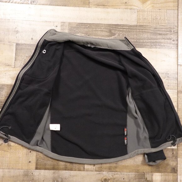 Eddie Bauer First Ascent Polartec WindPro Fleece Jacket Men’s Size L Black/Gray - Picture 8 of 12